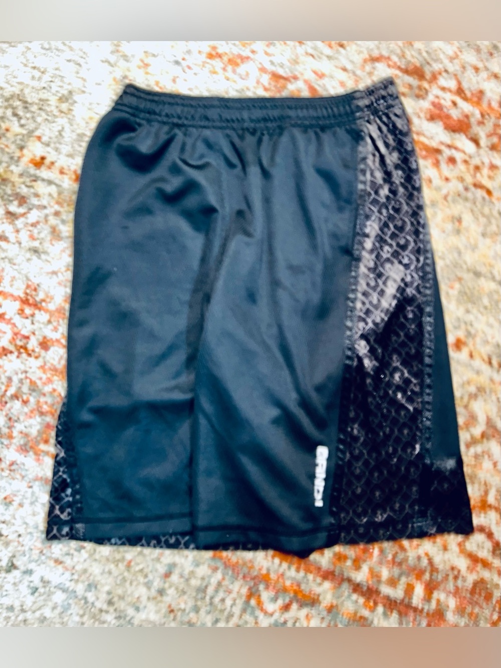 Shorts Mens And1 Black with Gray Printed Trim